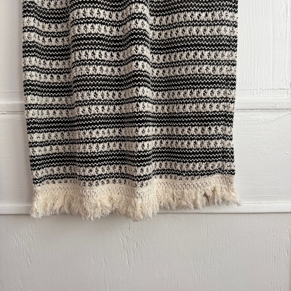 J. Crew Black and Cream Striped Crochet Midi Dress - XXS - Picture 5 of 12